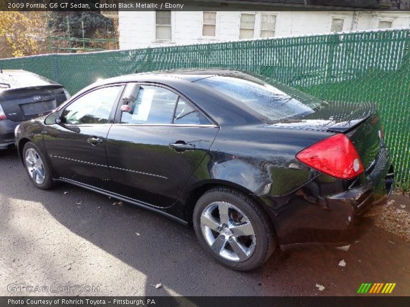Carbon Black Metallic / Ebony 2009 Pontiac G6 GT Sedan