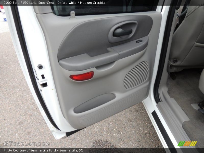 Oxford White / Medium Graphite 2002 Ford F150 Lariat SuperCrew