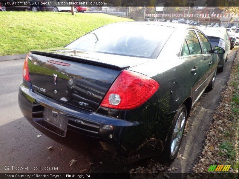 Carbon Black Metallic / Ebony 2009 Pontiac G6 GT Sedan