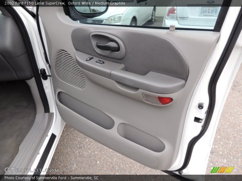 Oxford White / Medium Graphite 2002 Ford F150 Lariat SuperCrew