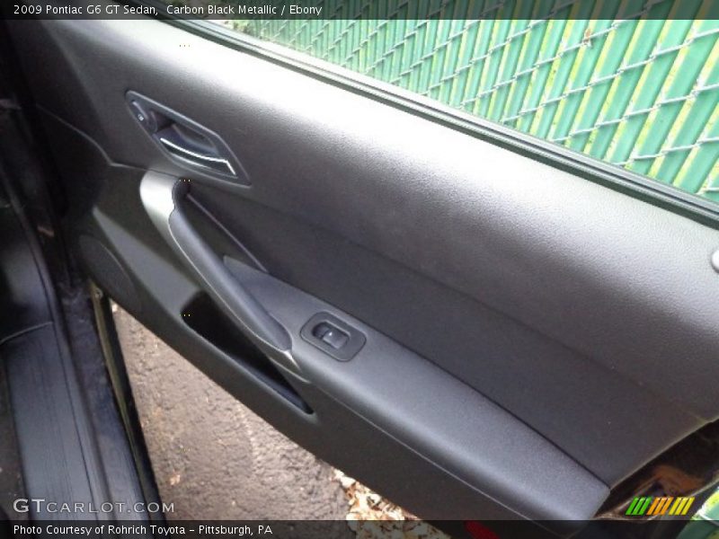 Carbon Black Metallic / Ebony 2009 Pontiac G6 GT Sedan