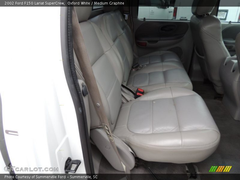 Oxford White / Medium Graphite 2002 Ford F150 Lariat SuperCrew