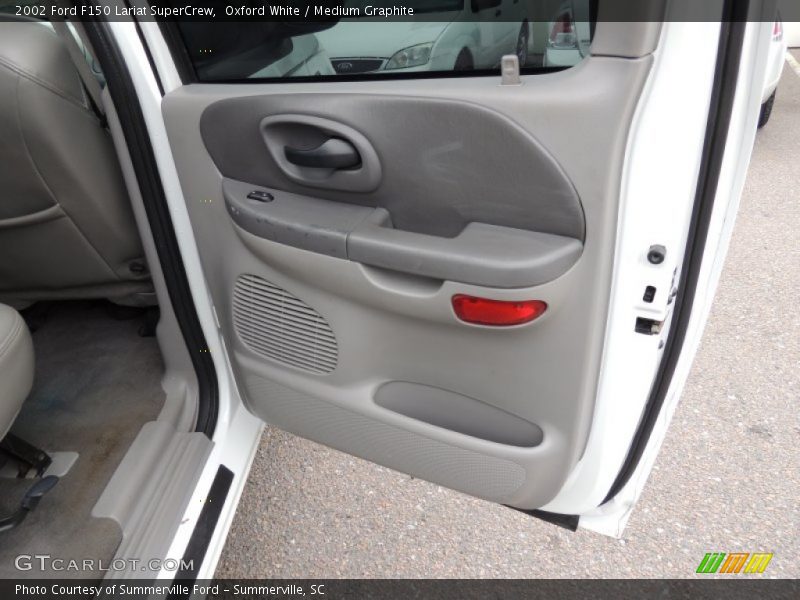 Oxford White / Medium Graphite 2002 Ford F150 Lariat SuperCrew
