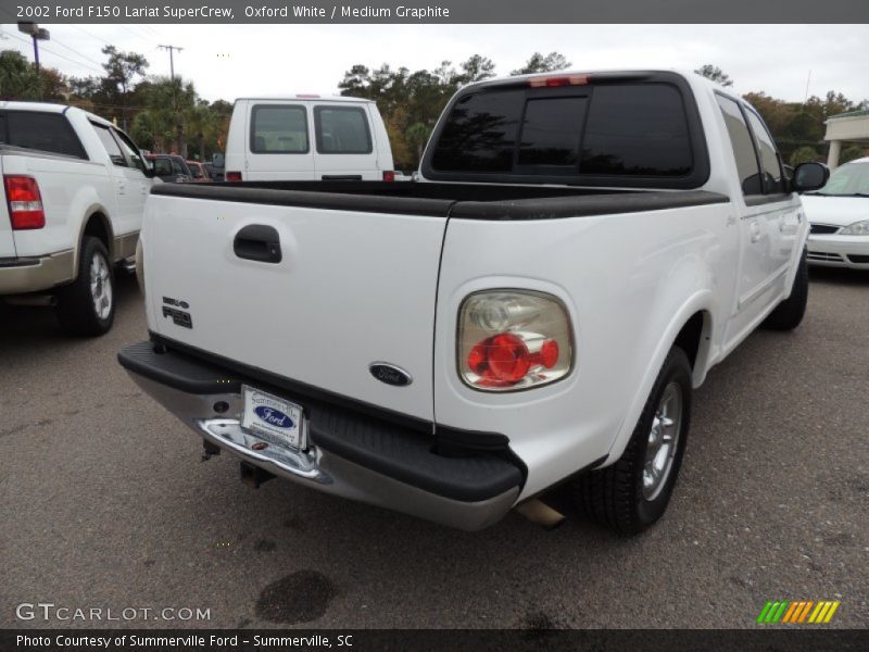 Oxford White / Medium Graphite 2002 Ford F150 Lariat SuperCrew