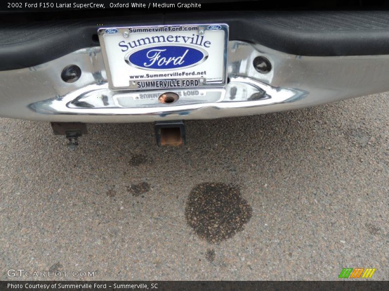 Oxford White / Medium Graphite 2002 Ford F150 Lariat SuperCrew