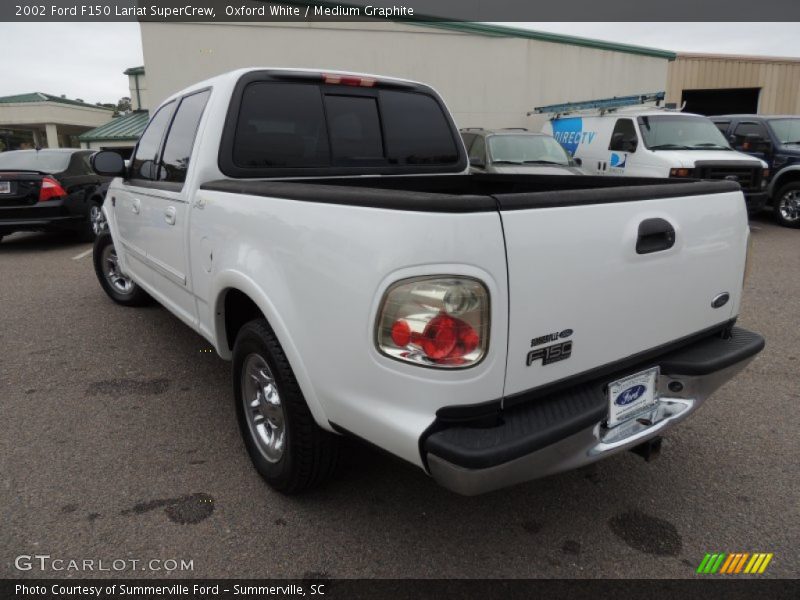 Oxford White / Medium Graphite 2002 Ford F150 Lariat SuperCrew