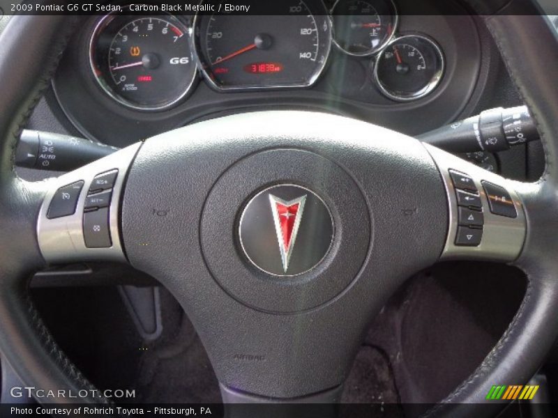 Carbon Black Metallic / Ebony 2009 Pontiac G6 GT Sedan