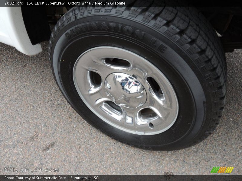 Oxford White / Medium Graphite 2002 Ford F150 Lariat SuperCrew