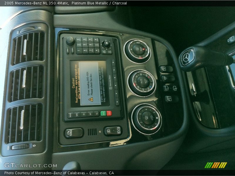 Platinum Blue Metallic / Charcoal 2005 Mercedes-Benz ML 350 4Matic