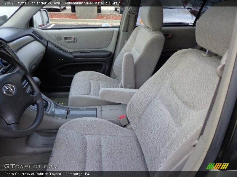 Millennium Silver Metallic / Gray 2002 Toyota Highlander V6 4WD