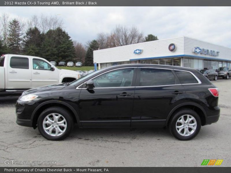 Brilliant Black / Black 2012 Mazda CX-9 Touring AWD