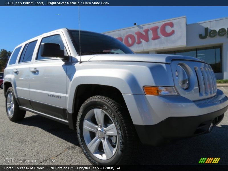 Bright Silver Metallic / Dark Slate Gray 2013 Jeep Patriot Sport