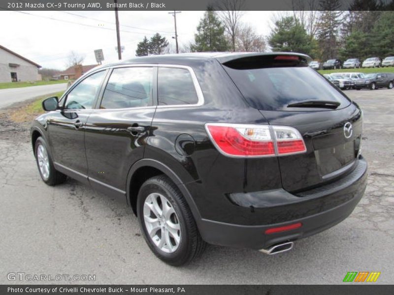 Brilliant Black / Black 2012 Mazda CX-9 Touring AWD
