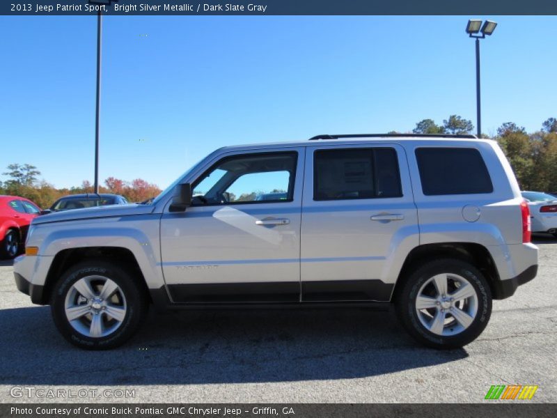 Bright Silver Metallic / Dark Slate Gray 2013 Jeep Patriot Sport