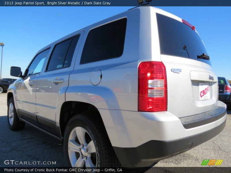 Bright Silver Metallic / Dark Slate Gray 2013 Jeep Patriot Sport