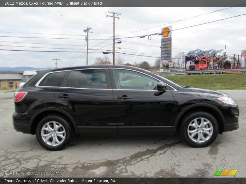 Brilliant Black / Black 2012 Mazda CX-9 Touring AWD