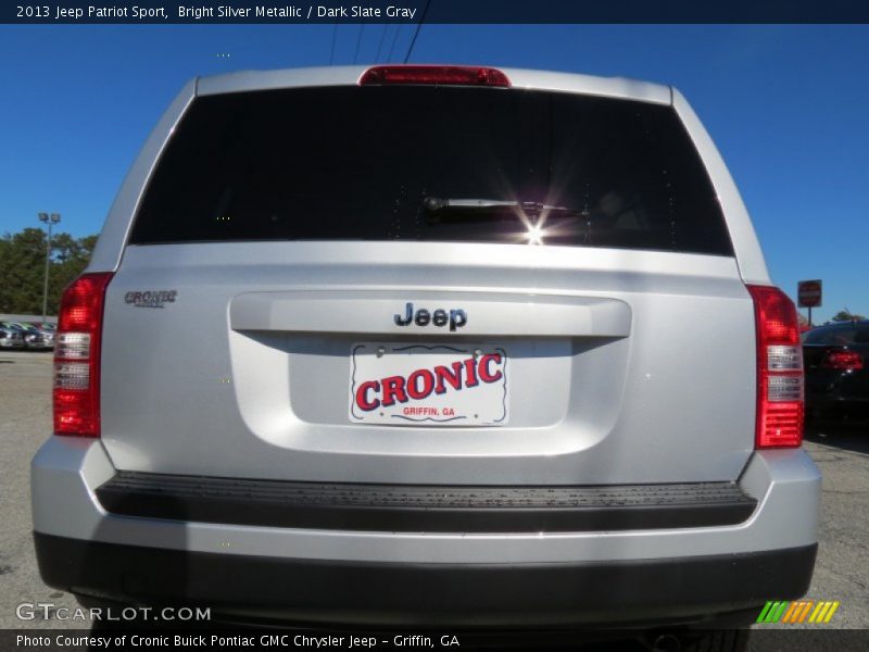 Bright Silver Metallic / Dark Slate Gray 2013 Jeep Patriot Sport