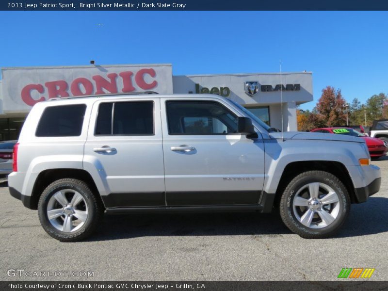 Bright Silver Metallic / Dark Slate Gray 2013 Jeep Patriot Sport