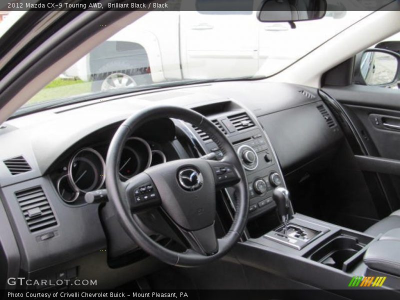 Brilliant Black / Black 2012 Mazda CX-9 Touring AWD