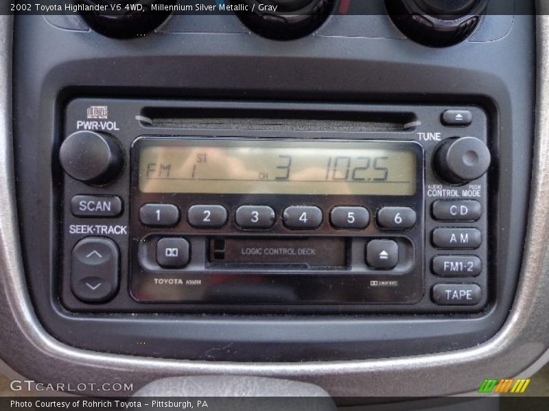 Millennium Silver Metallic / Gray 2002 Toyota Highlander V6 4WD