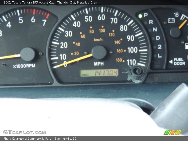 Thunder Gray Metallic / Gray 2002 Toyota Tundra SR5 Access Cab