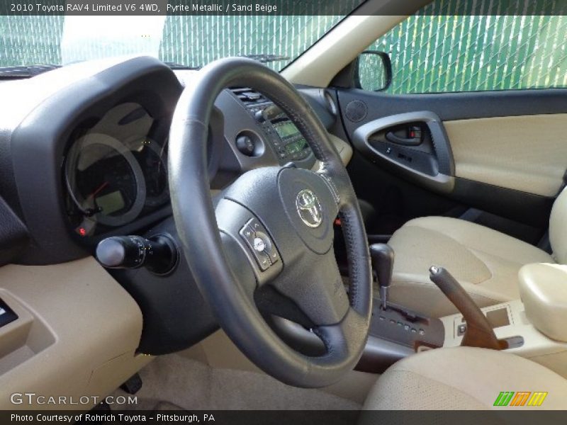 Pyrite Metallic / Sand Beige 2010 Toyota RAV4 Limited V6 4WD
