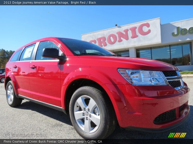 Bright Red / Black 2013 Dodge Journey American Value Package