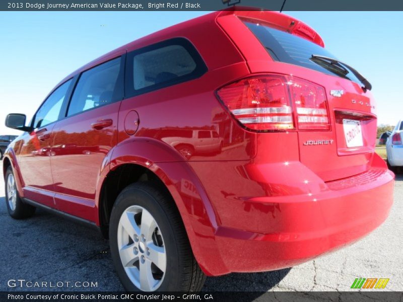 Bright Red / Black 2013 Dodge Journey American Value Package