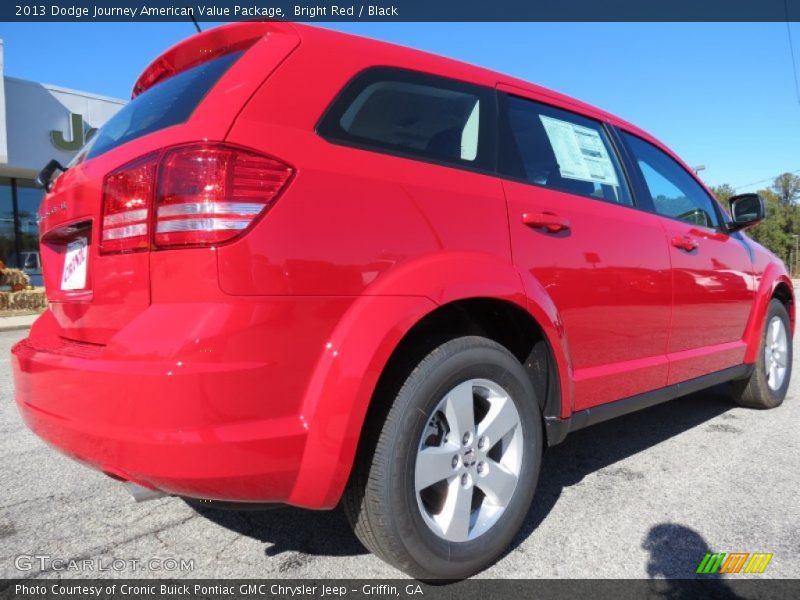 Bright Red / Black 2013 Dodge Journey American Value Package