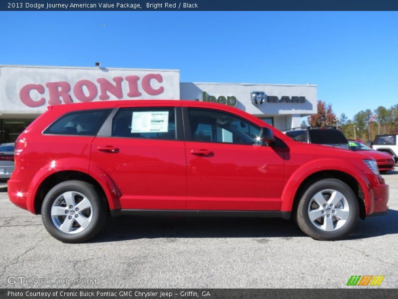 Bright Red / Black 2013 Dodge Journey American Value Package