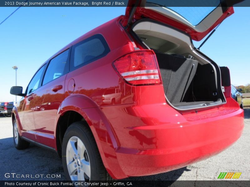 Bright Red / Black 2013 Dodge Journey American Value Package