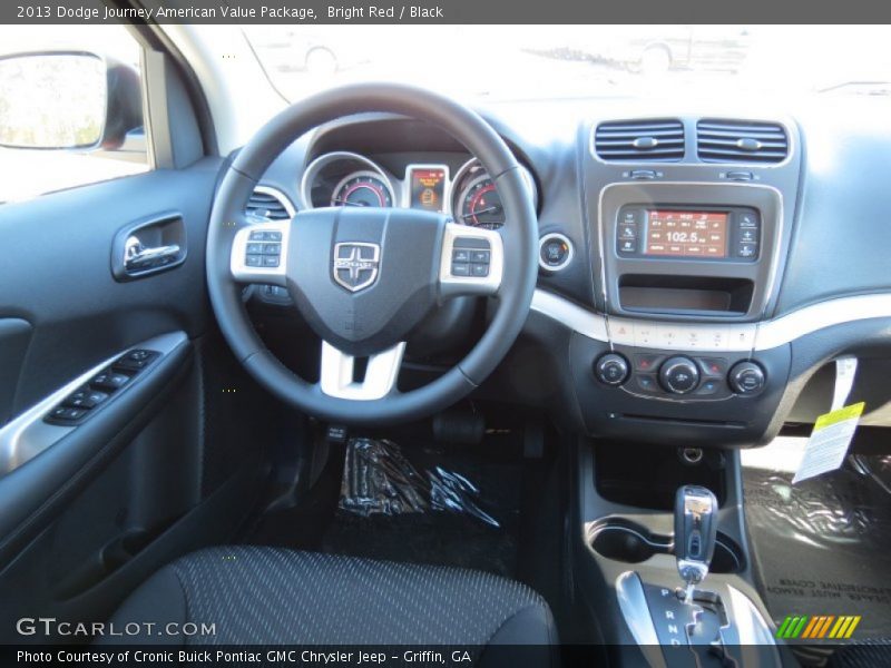 Bright Red / Black 2013 Dodge Journey American Value Package