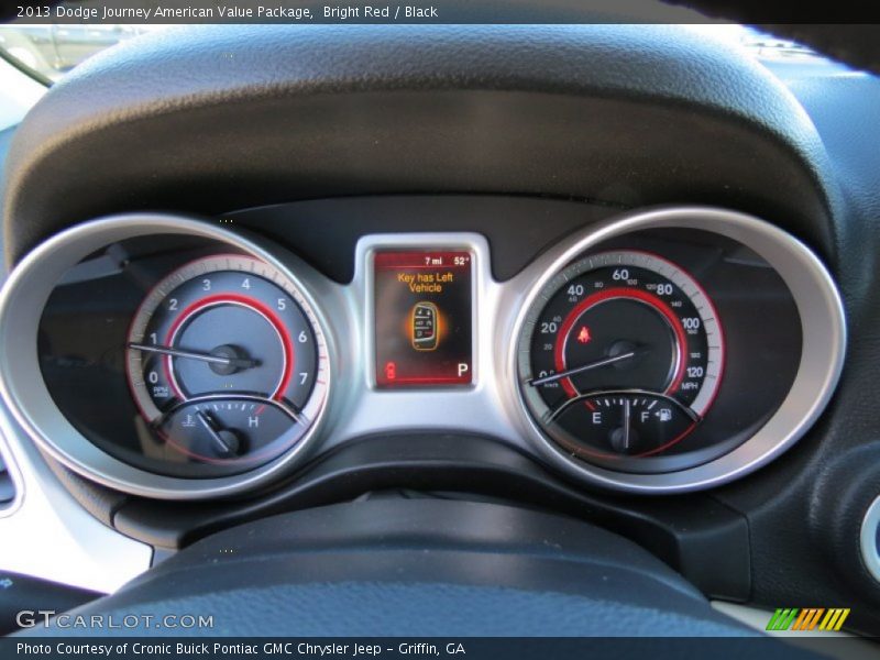 Bright Red / Black 2013 Dodge Journey American Value Package