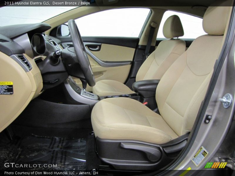 Desert Bronze / Beige 2011 Hyundai Elantra GLS