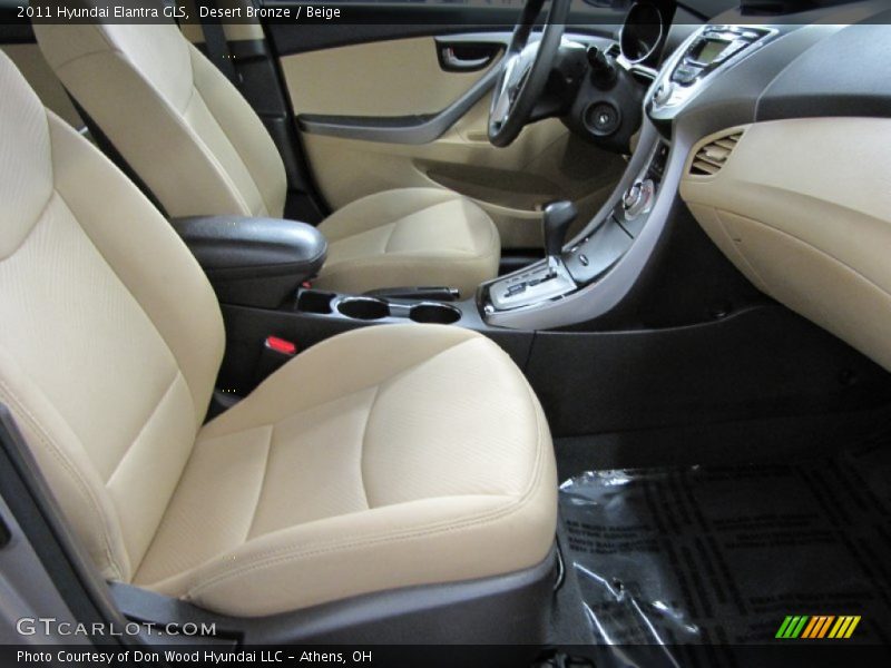 Desert Bronze / Beige 2011 Hyundai Elantra GLS