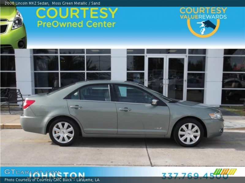Moss Green Metallic / Sand 2008 Lincoln MKZ Sedan