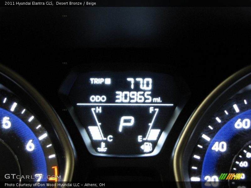 Desert Bronze / Beige 2011 Hyundai Elantra GLS