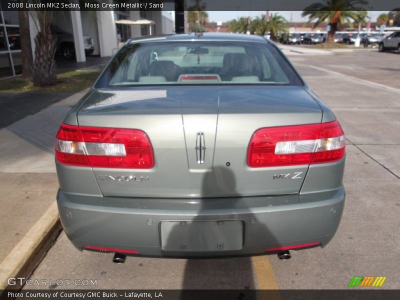 Moss Green Metallic / Sand 2008 Lincoln MKZ Sedan