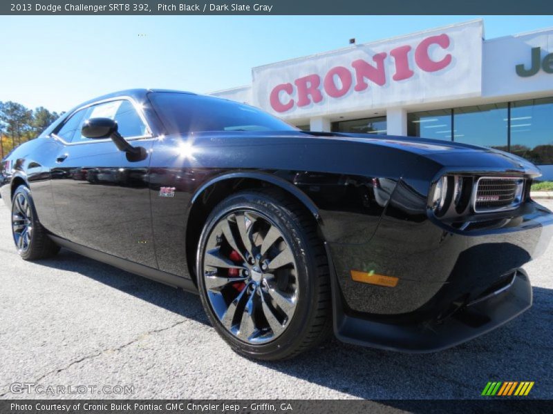 Pitch Black / Dark Slate Gray 2013 Dodge Challenger SRT8 392