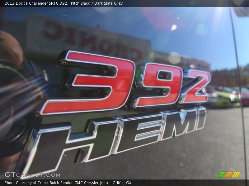 Pitch Black / Dark Slate Gray 2013 Dodge Challenger SRT8 392