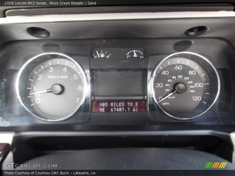 Moss Green Metallic / Sand 2008 Lincoln MKZ Sedan