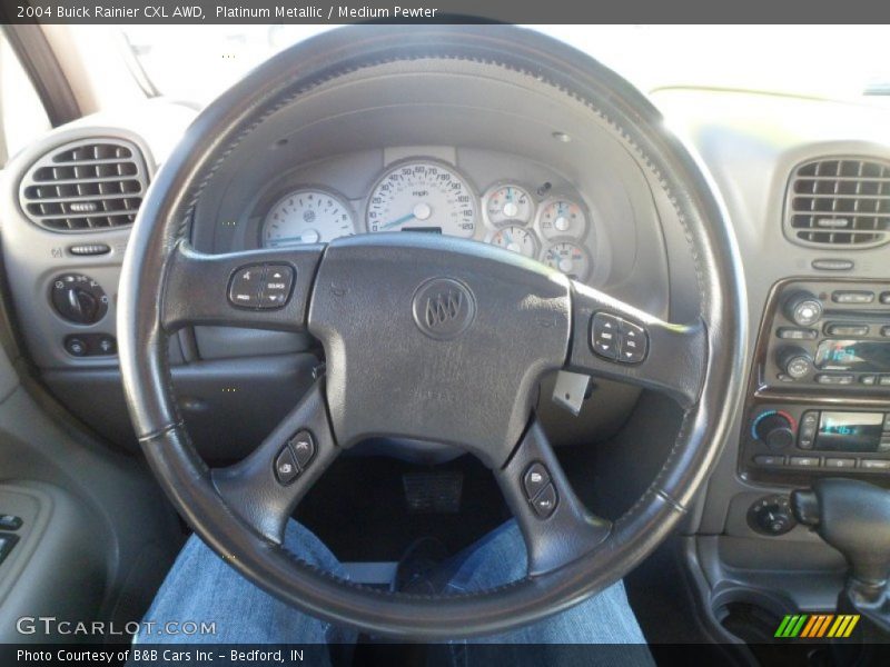 Platinum Metallic / Medium Pewter 2004 Buick Rainier CXL AWD