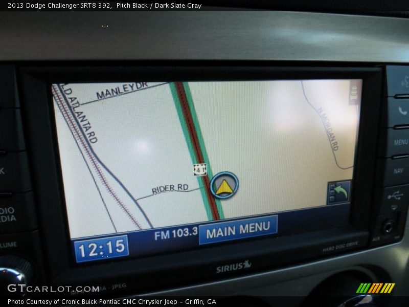 Navigation of 2013 Challenger SRT8 392