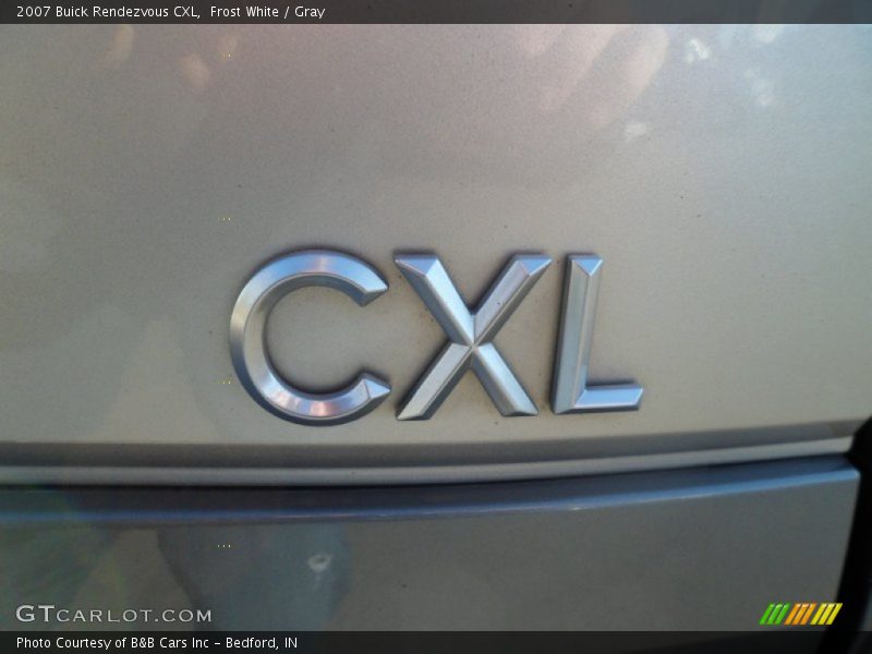 Frost White / Gray 2007 Buick Rendezvous CXL