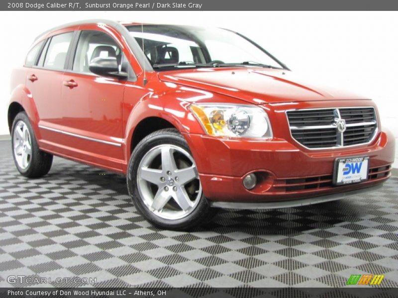 Sunburst Orange Pearl / Dark Slate Gray 2008 Dodge Caliber R/T