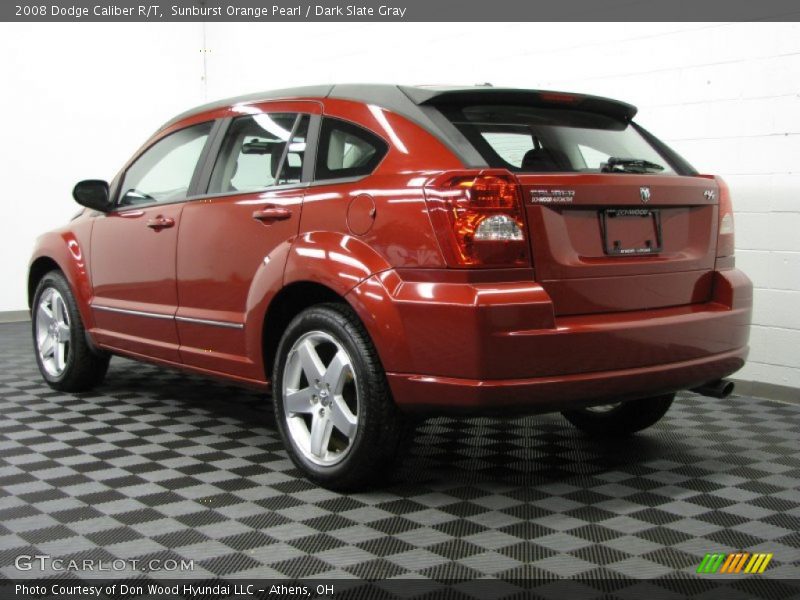 Sunburst Orange Pearl / Dark Slate Gray 2008 Dodge Caliber R/T