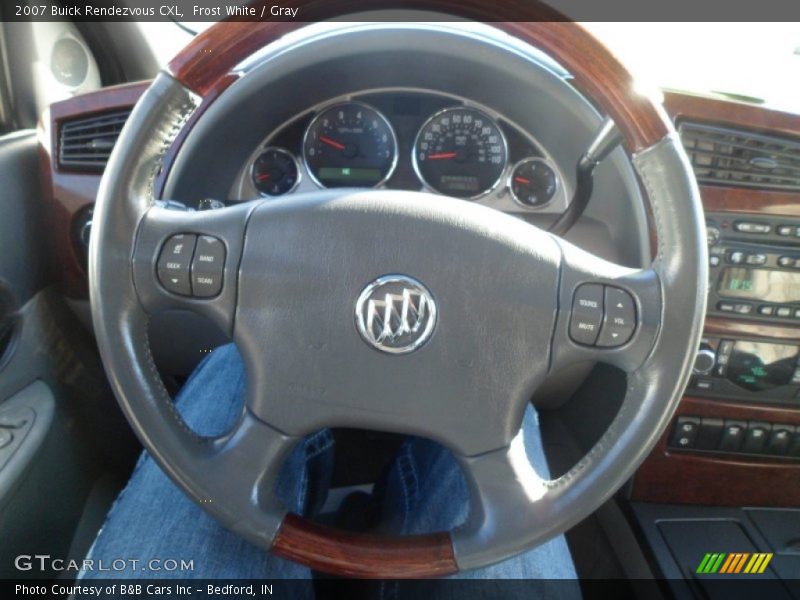 Frost White / Gray 2007 Buick Rendezvous CXL