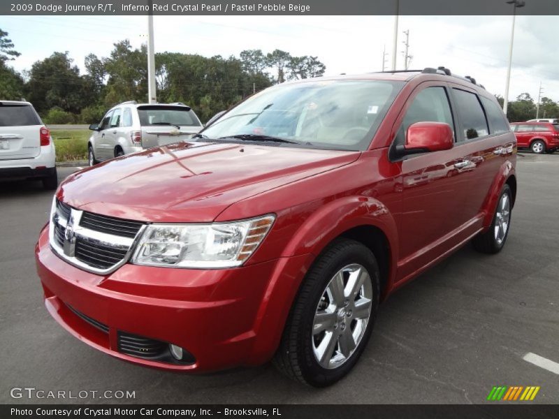 Inferno Red Crystal Pearl / Pastel Pebble Beige 2009 Dodge Journey R/T