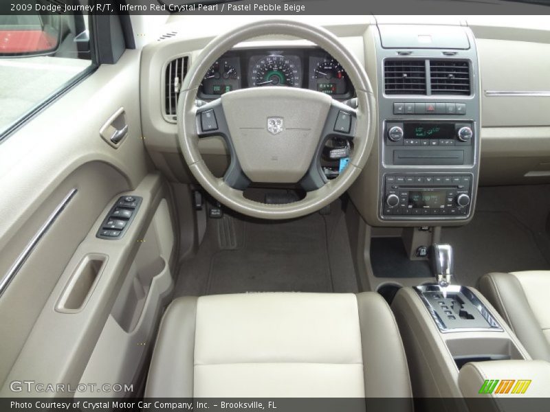 Inferno Red Crystal Pearl / Pastel Pebble Beige 2009 Dodge Journey R/T