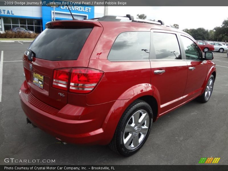 Inferno Red Crystal Pearl / Pastel Pebble Beige 2009 Dodge Journey R/T